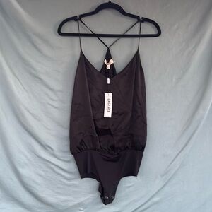 NWT L’agence Mariela Sleeveless Silk Bodysuit XS